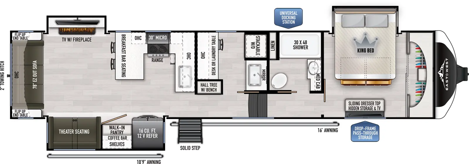 Ahara 383UR Floorplan